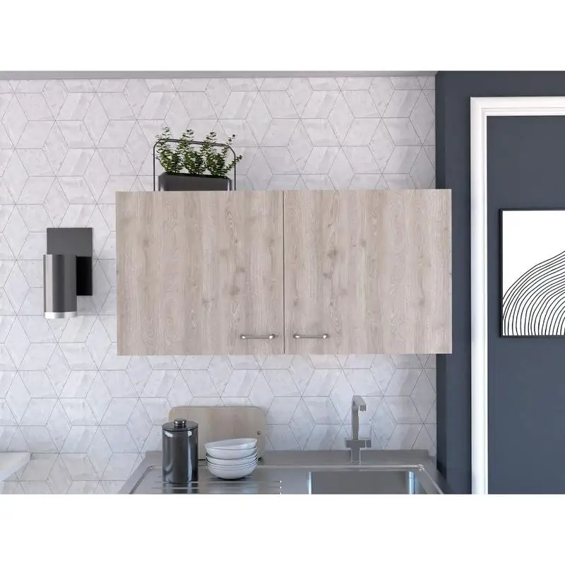 Oklahoma Wall Cabinet with 2 Doors - Stylish Storage Solution for Home Decor