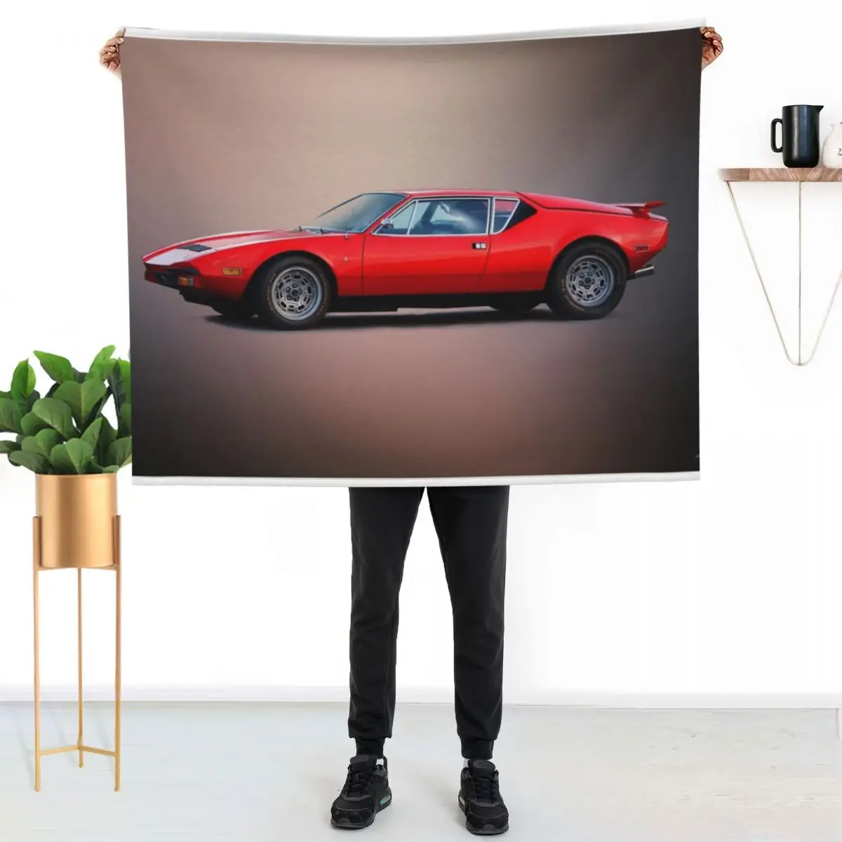 

deTomaso Pantera Throw Blanket Machine Washable Soft Warm Blanket