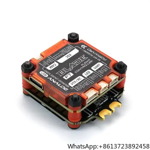 

RUSHFPV RUSH BLADE V2 F722 Analog / Digital Flight Controller Extreme 60A 128K BLHELI32 4in1 ESC Stack Stack
