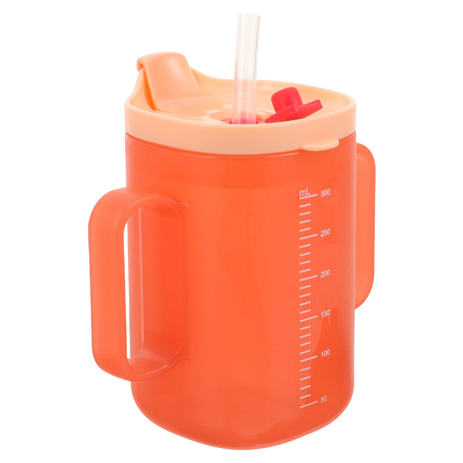 

Baby Straw Cup Double Handle Scale Toddler Training Cup Prevent Choking Kids Water Bottle Leak Proof Toddler Straw Cups