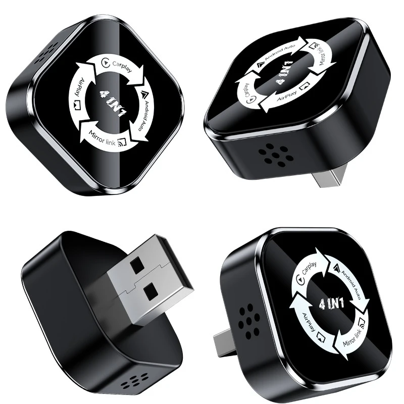 4-in-1 Wireless CarPlay Android Auto Adapter Smart Box Car Play Dongle Plug&Play Auto Connect For iPhone iOS Android Universal view 6