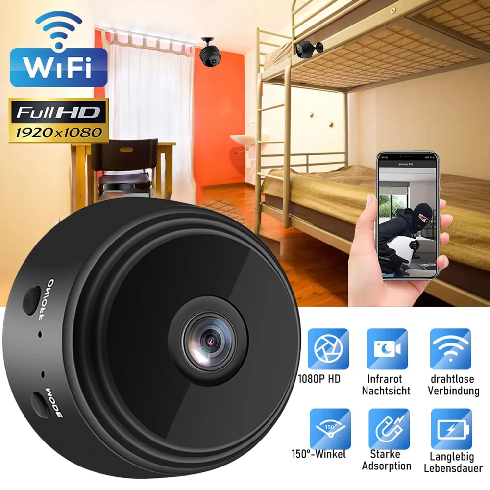 A9 Mini Wireless WIFI Camera Smart 1080 HD Security Camera For Home Night Version Video Protection Remote Intelligent Camcorders