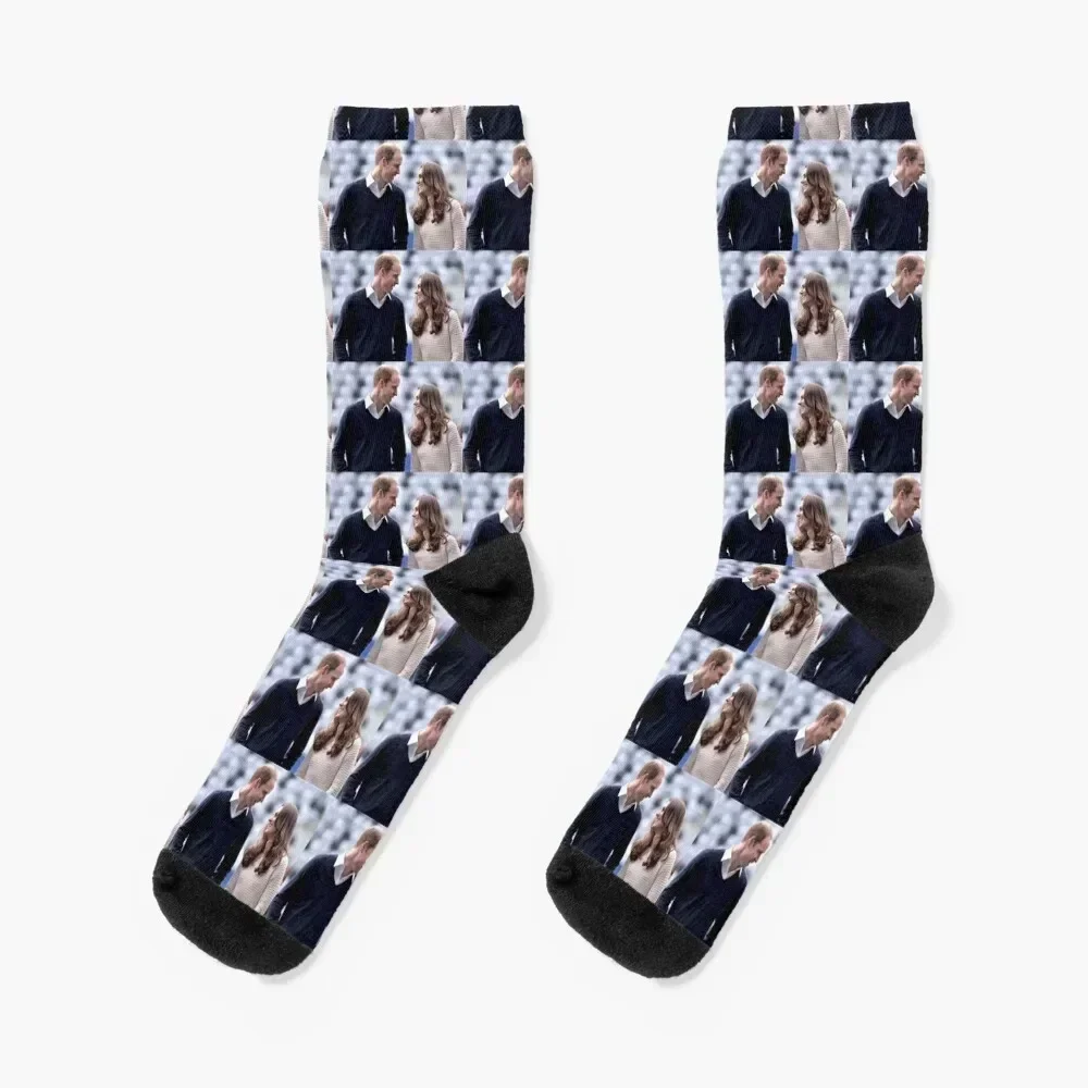 

Kate And William Socks funny gift christmas gift cartoon kids Socks For Men Women's