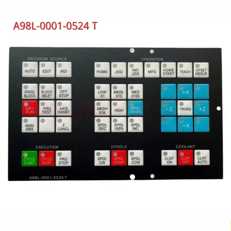 

A98L-0001-0524 # J # Т # S 02 # Мембранные кнопки HMI CH CX CNC для операторской панели станка Fanuc