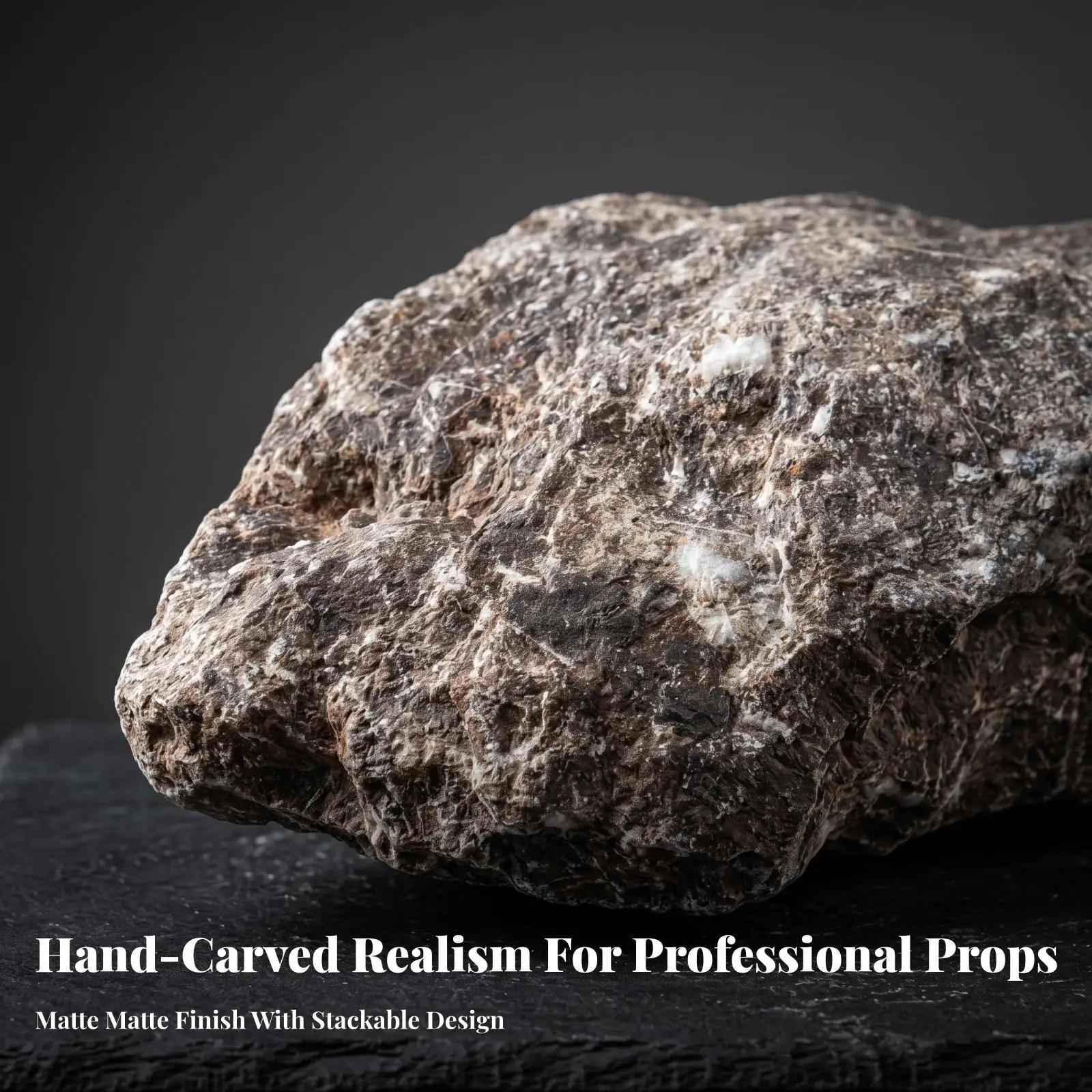 Decorative Artificial Rock Prop PU Foam Faux Stone Lightweight Landscape Garden Studio Photography Scenery