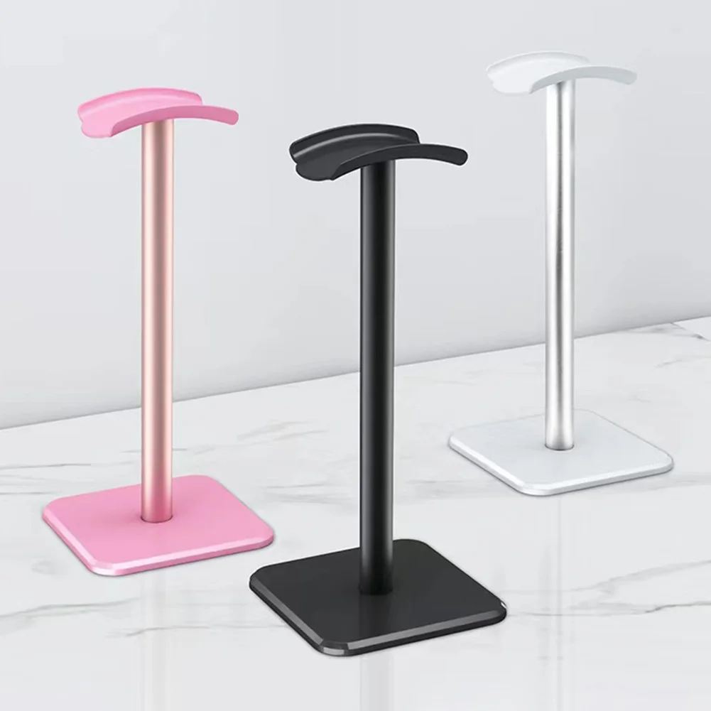Soporte para auriculares, soporte para auriculares de aleación de aluminio, ahorro de espacio, organizador de escritorio, colgador de soporte Vertical para exhibición