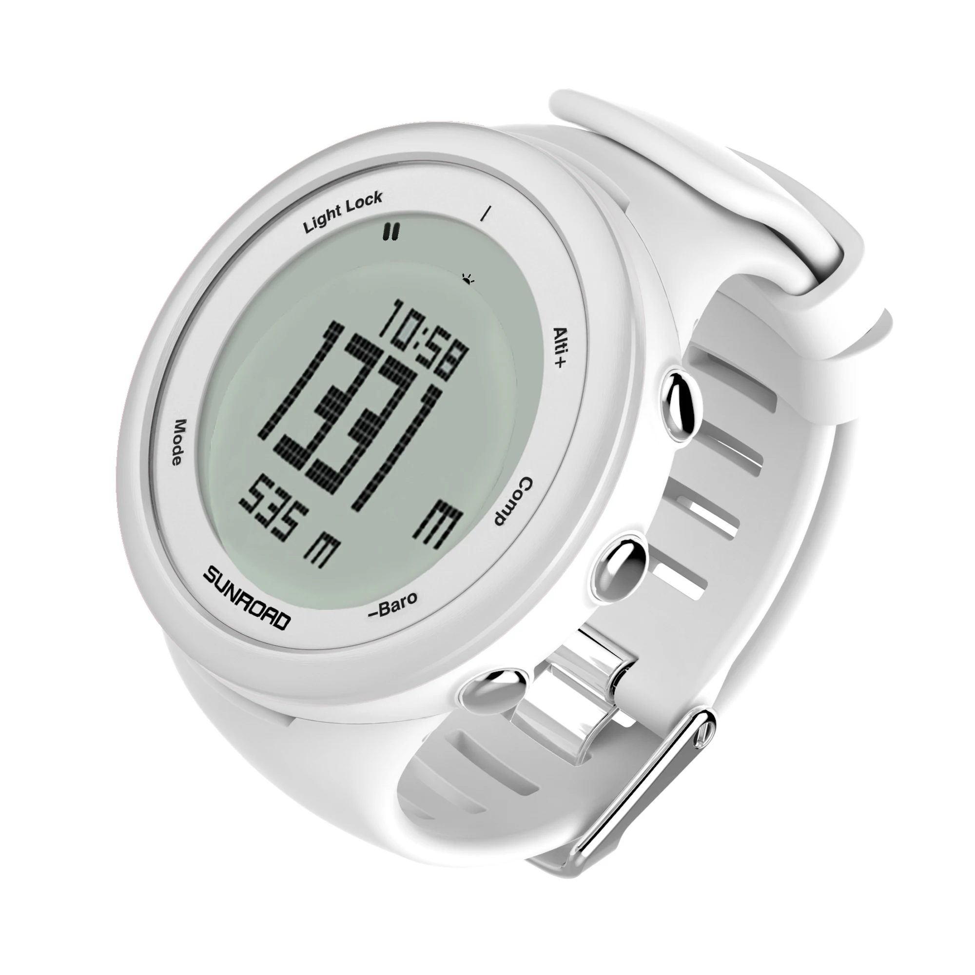 SUNROAD 2022 New Ladies Smart Sports Watch White Outdoor Running Fitness Tracker Climbing Camp Waterproof Digital Hombre Clock