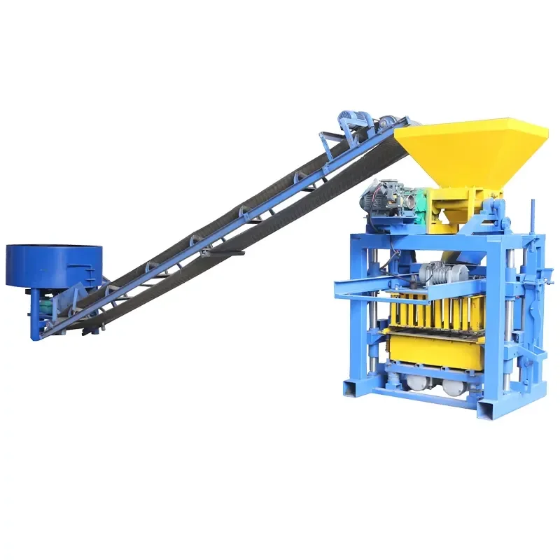 Semi Automatic Hollow Block Making Machine QTJ4-35 Concrete Brick Machine for Construction