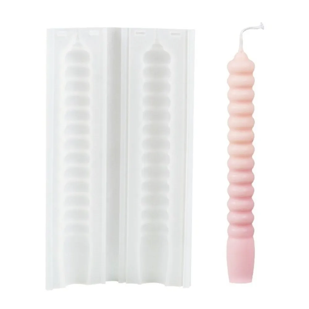 New Silicone Candle Making Mold Easily Demold Geometric Spiral Plaster Resin Mold Non-Stick Candle Mould Non-Stick