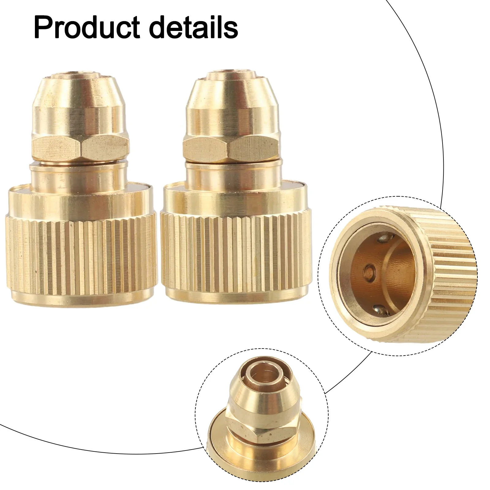 

Разъемный соединитель для шлангов, латунный, 2 шт., для сельского хозяйства, из алюминиевого сплава