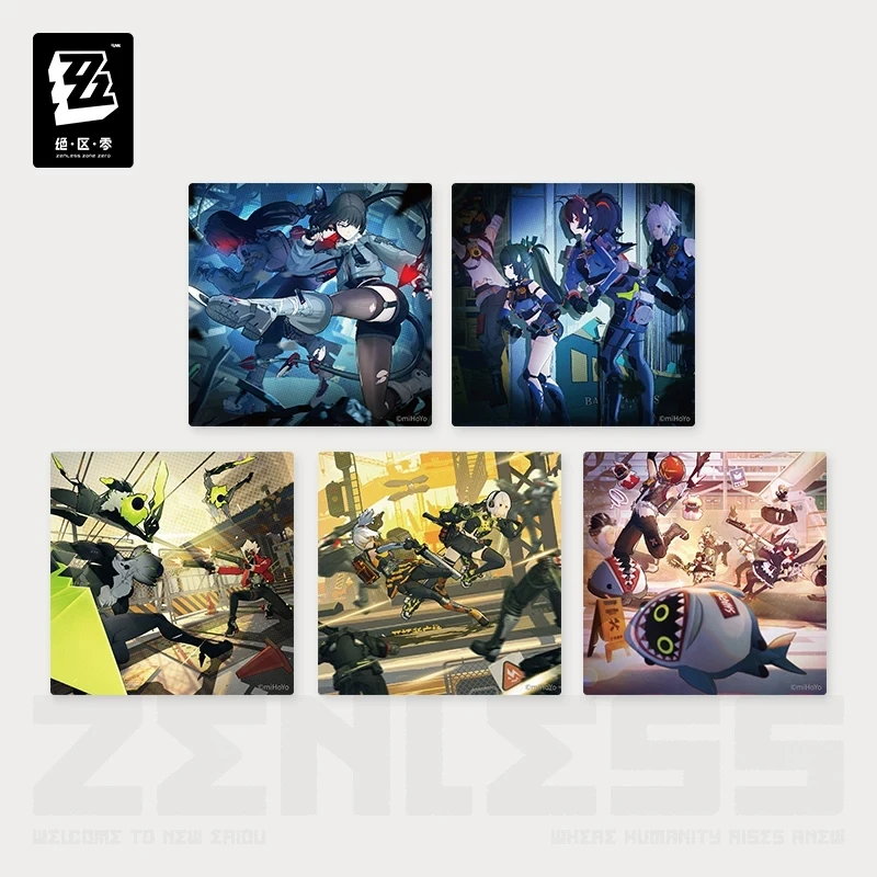 Official ZenlessZoneZero Genuine “Lido Memories” Series Game Merchandise: Transparent Card Set for Photo Collectibles, Volume 2