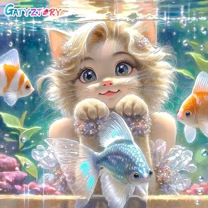 

GATYZTORY Diamond Painting Kit Home Decor Gift Diamond Painting For Adults Girl Full Round/Square Modern Original Gifts Diy Maki