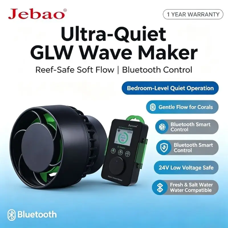 **Original Jebao Jecod 5th Gen GLW Series WiFi OTA Variable Frequency Silent Submersible Wave Pump Marine Coral Reef Saltwater C