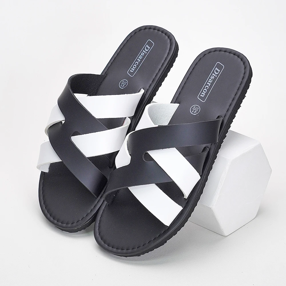 Herren Sommer Freizeitpantoffeln, Outdoor Sport Mode Urlaub Strandpantoffeln, Indoor Haus Rutschfeste Badezimmerpantoffeln – Detail 6