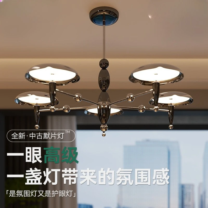 

Italian minimalist living room chandelier new high-end atmosphere hall medieval restaurant lamps