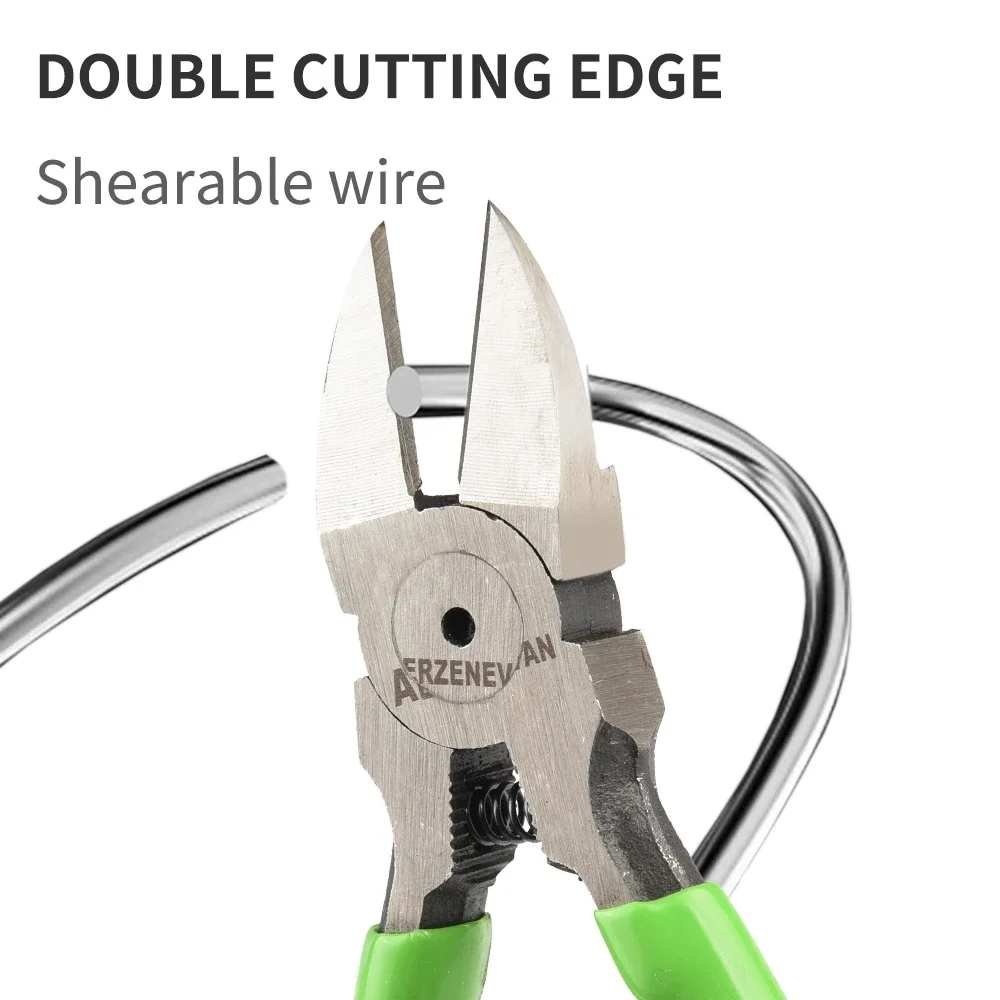 Diagonalschneidzange 5/6 Zoll Drahtabisolierzange Seitenschneider Kabelentgrater Elektriker-DIY-Reparatur-Handwerkzeuge