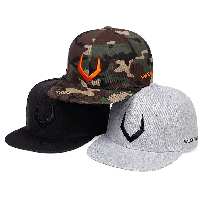 New 3D horn horn embroidery baseball cap fashion cotton hip-hop snapback caps men's sports turning hats casual hat