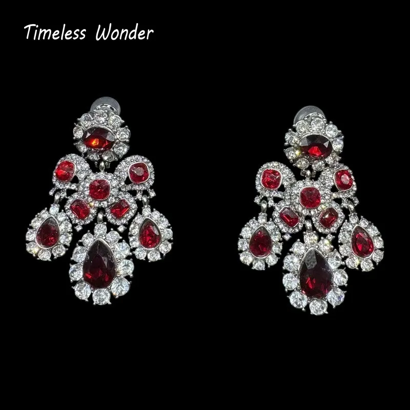 Timeless Wonder Fancy Crystal Zircon Floral Brooch Pins Women Designer Jewelry Runway Top Rare Vintage Gift Mix Sweet 7523