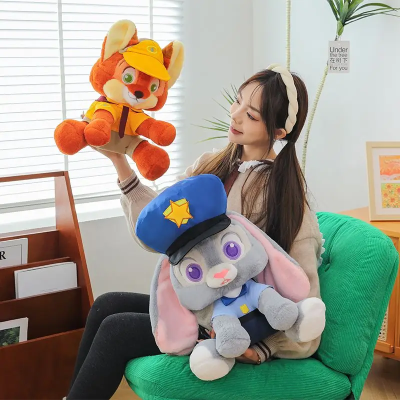 ديزني Zootopia البضائع جودي هوبس أنيمي الكرتون لطيف أفخم دمية الإبداعية شخصية يجلس تمثال لعبة وسادة هدية