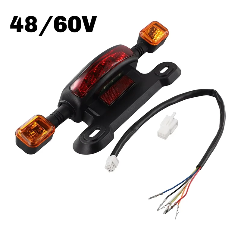LED Taillight Electric Bicycle Turn Signal Rear Lamp E-Bike Rear Tail Light Indicator Cycling Modified Parts,B-A56M