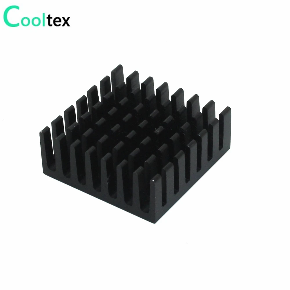 10pcs  Aluminum Heatsink Radiator Cooling 28x28x11mm Heat Sink For Electronic Chip IC LED With Thermal Conductive Tape