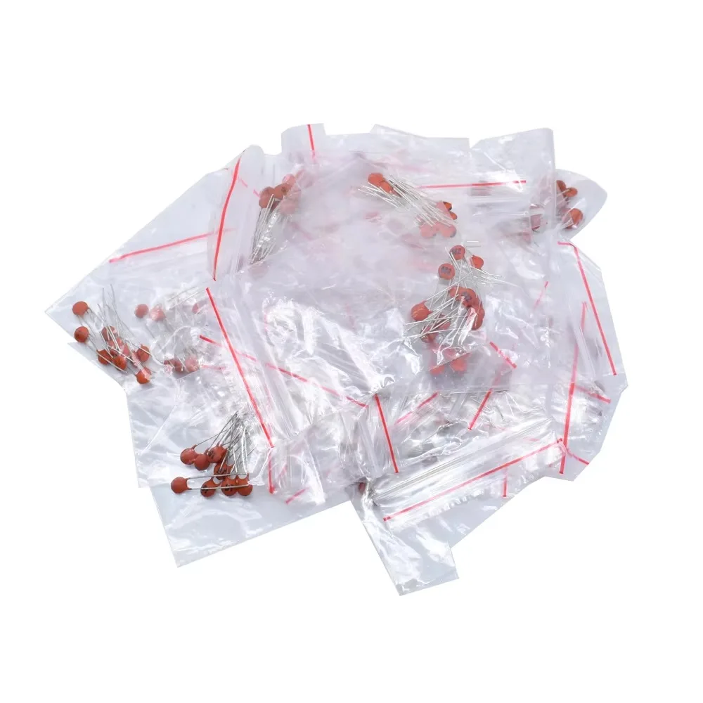 

300pcs/lot Ceramic capacitor set pack 2PF-0.1UF 30 values*10pcs Electronic Components Package capacitor Assorted Kit samples Diy