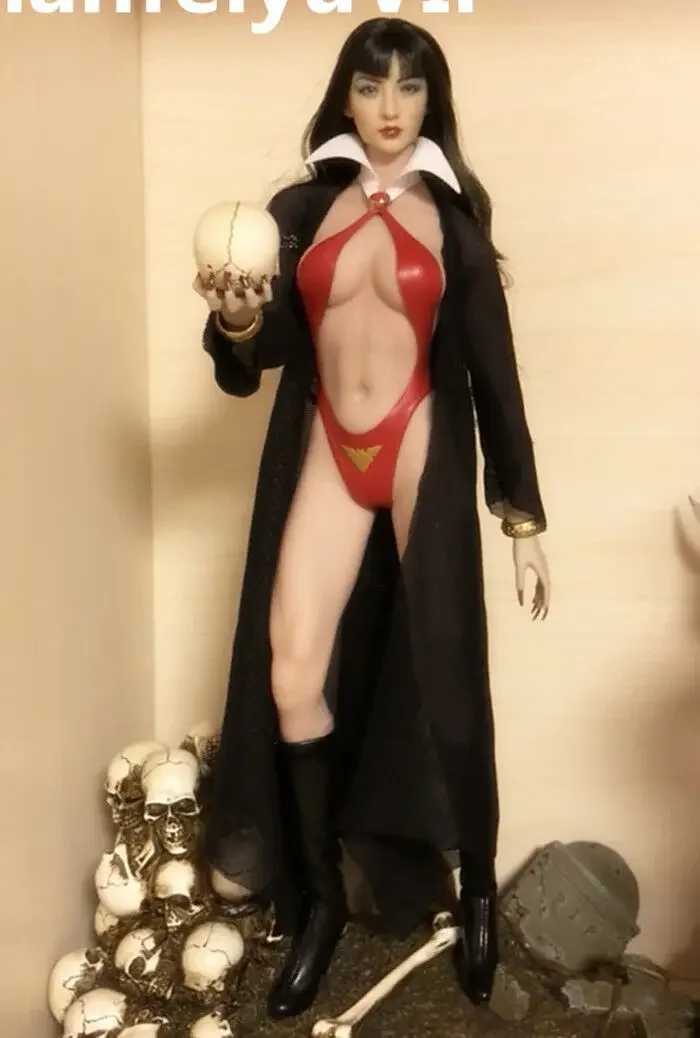 

Vampirella Black Mesh Coat For 1/6th HT PH Female Figure Body Doll Toy