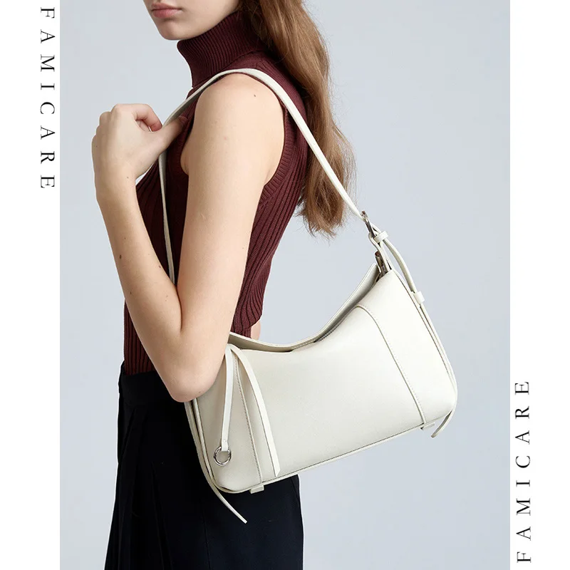 Durable Genuine Leather Women Handbags Minimalist Multi-functional Crossbody Bag Lady Large Capacity Functional Shoulder Bag