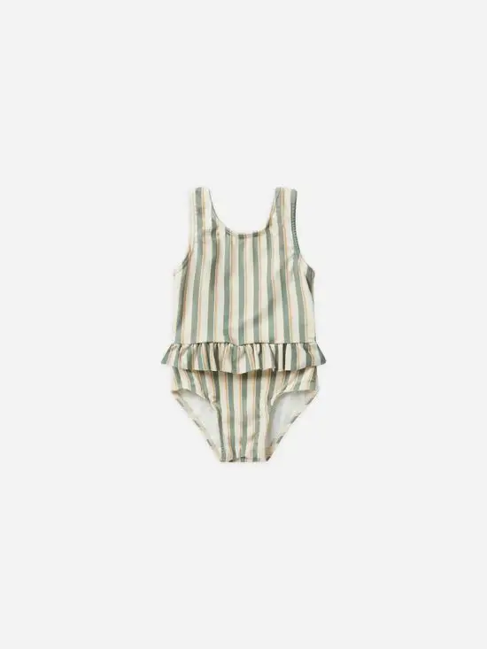 Summer RC Baby Girls Floral Swimwears Bathing Suit Beach Spa Resort Swimsuit Kids Clothes Girl One Piece Striped Sunbeach Bikini