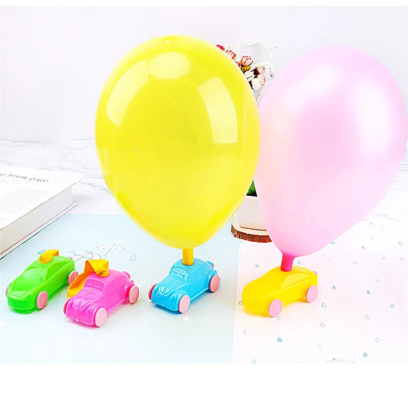 

Random Color DIY Power Balloon Car Toy Inertial Recoil Power Balloon Education Science Experiment Puzzle Toys for Children Gifts