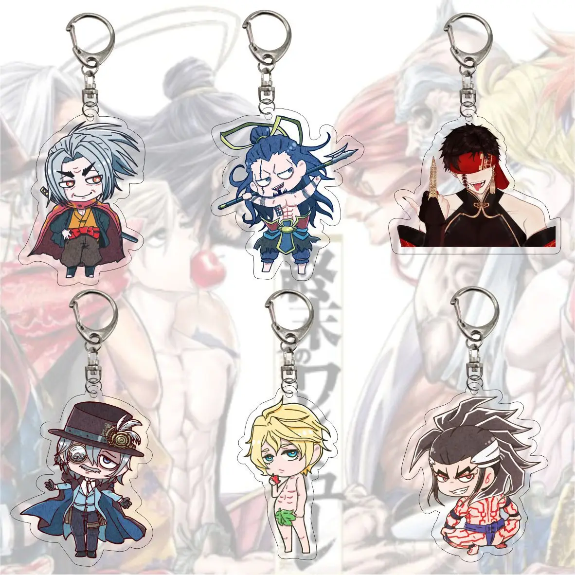 Anime Record Of Ragnarok Theme Keychain Sasaki Kojirou Jack Cosplay Keychains pendant key chain Key Ring Jewelry Men Women Gifts