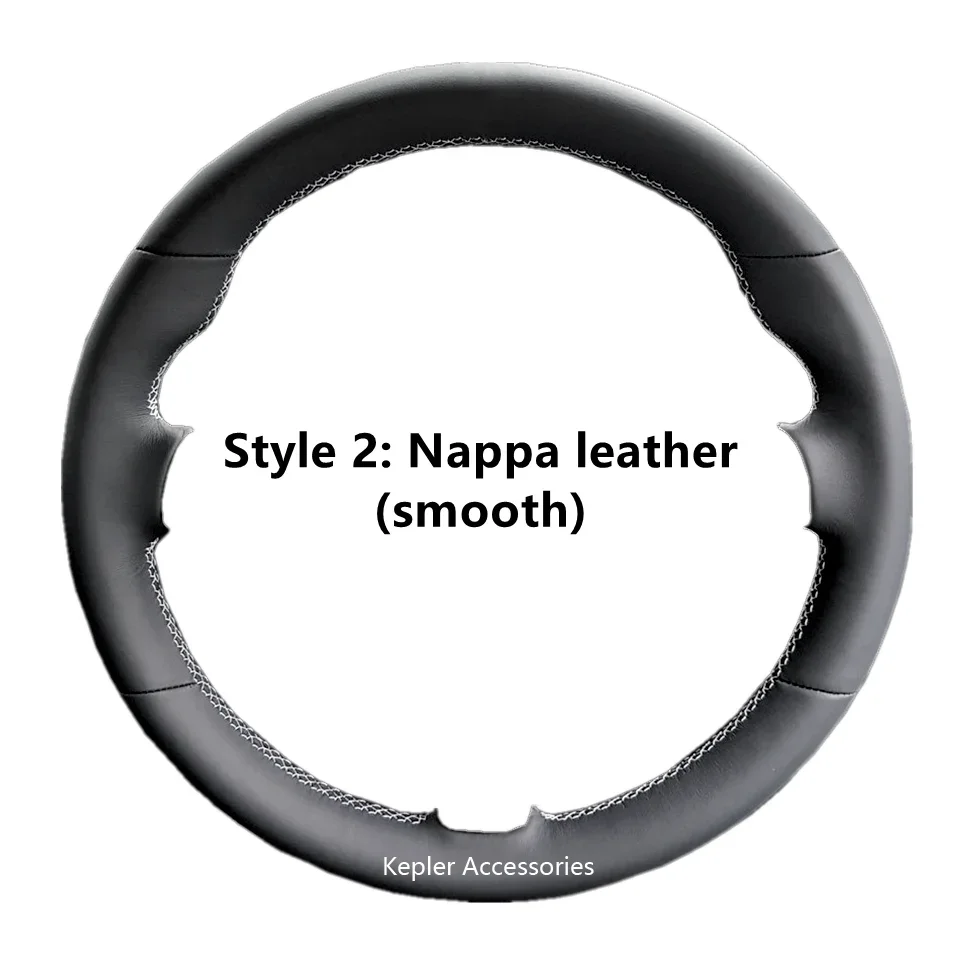 High Quality Genuine Leather Suede Hand Sew Steering Wheel Cover Wrap Car Accessories Specifically for Audi RS3 RS4 RS5 S3 S4 S5 3