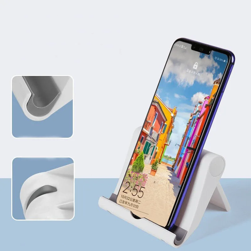 Universal Foldable Desk Phone Holder Mount Stand for Samsung S20 Plus Ultra Note 10 IPhone 12 Mobile Phone Tablet Desktop Holder