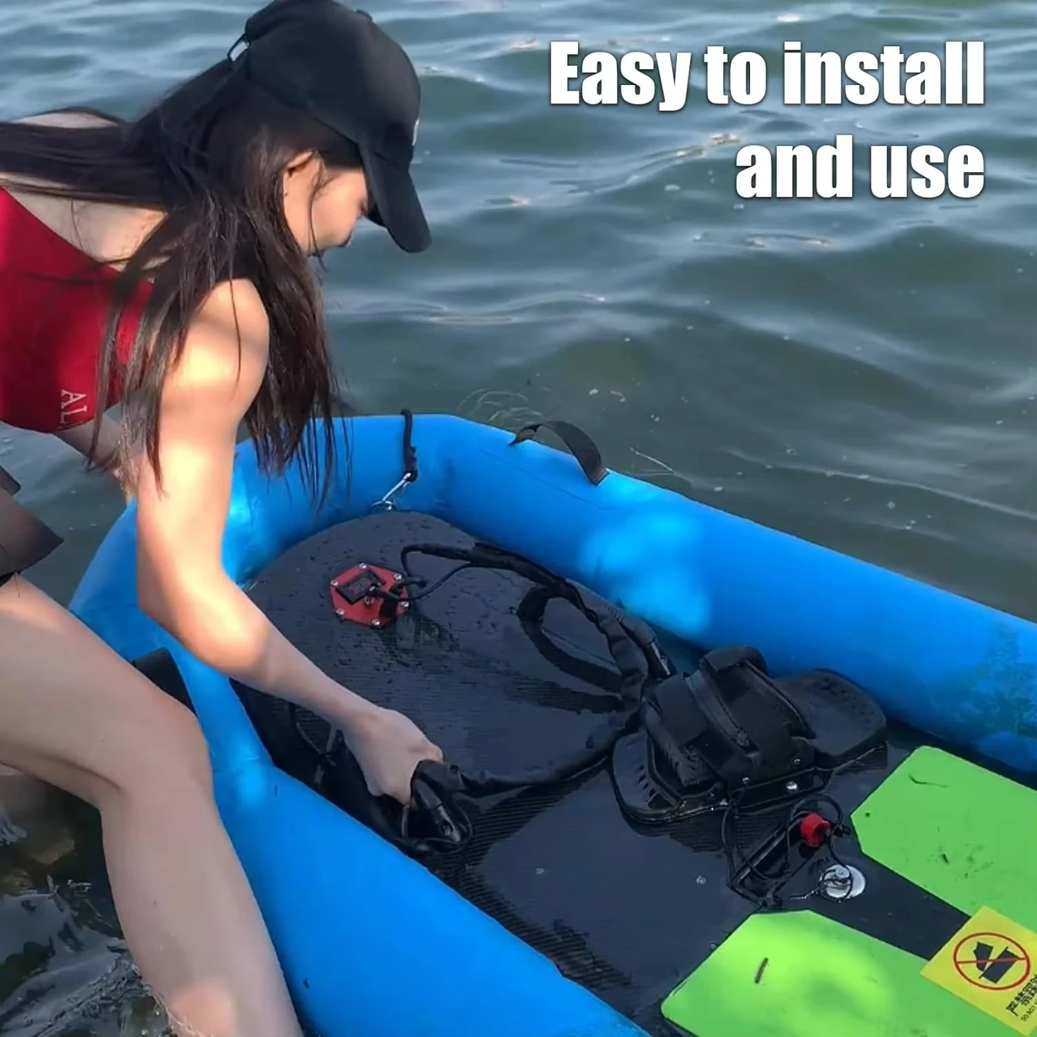 مجموعة ملحقات ركوب الأمواج الكهربائية مع مقعد توجيه وقت تشغيل 60 دقيقة لركوب الأمواج في مياه المحيط (سرعة 55 كم/ساعة)