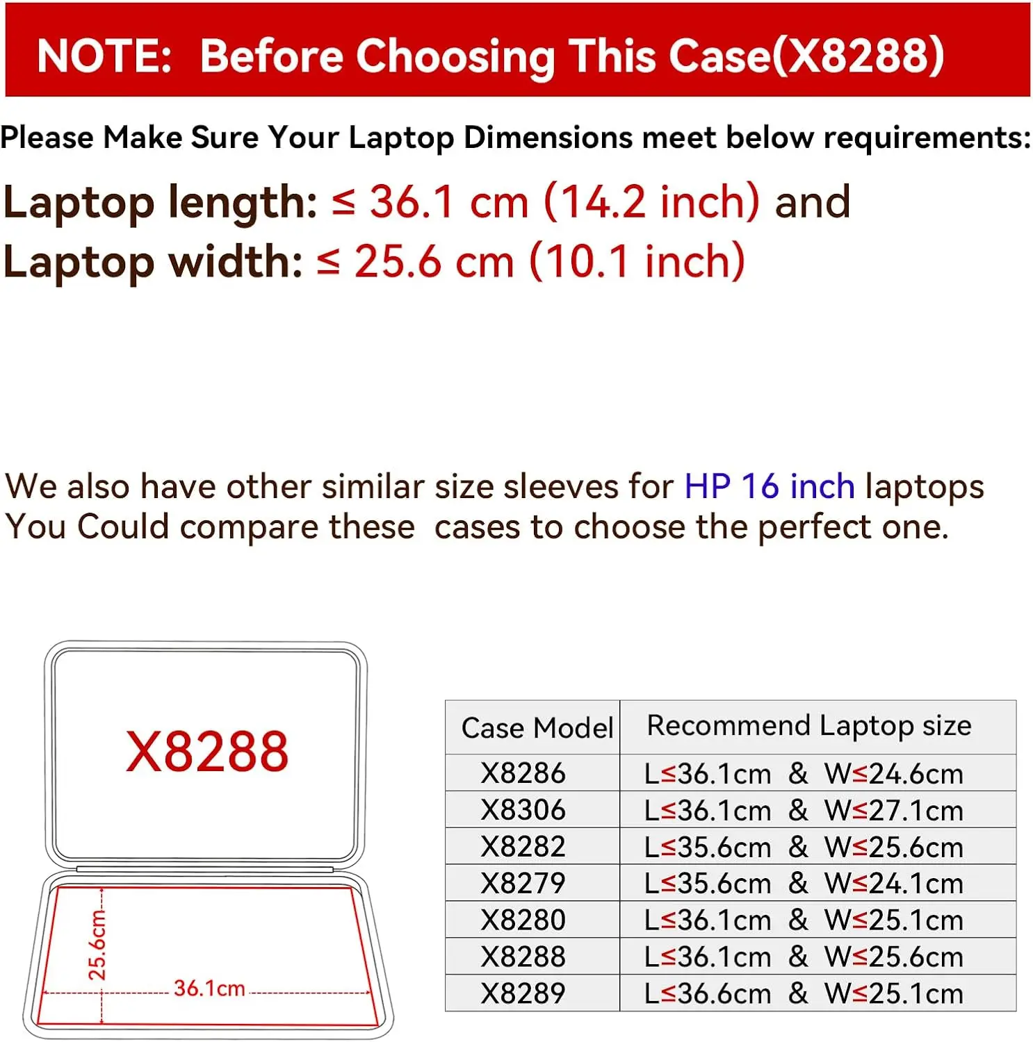 15,6 inch laptophoes met handvat Schokbestendige computertas Waterdichte EVA-beschermhoes voor 15,6 "HP Victus Gaming-laptop