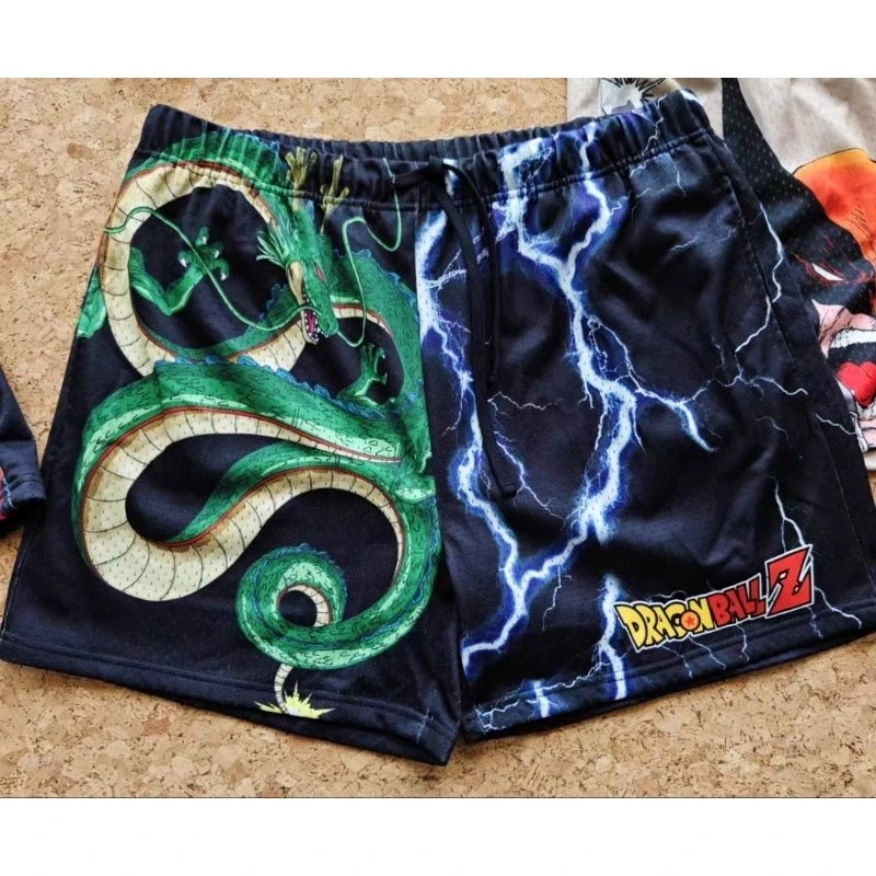

Новые мужские шорты Bandai Dragon Ball Z Shenron Lightning Mesh 2026 года для повседневной носки и тренировок