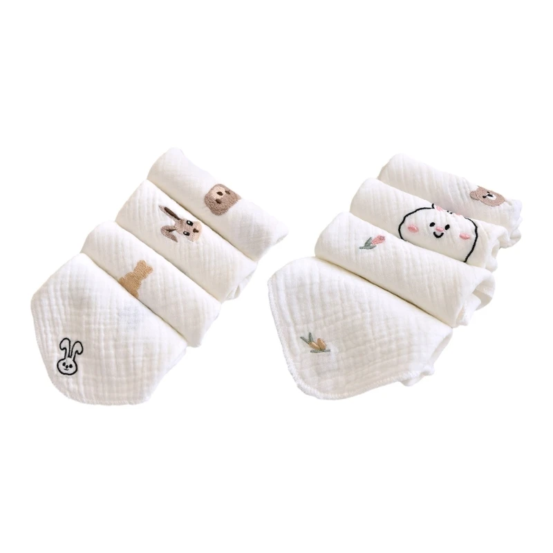 

4Pcs Washcloth Baby-Face Towel Newborn Baby Infant Cotton Wiping Towel Feeding Bibs Handkerchief Hand Cloth Saliva Towel