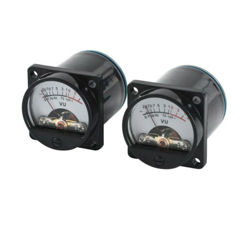 2pcs Tube Amplifier VU Meter Head Level Meter With Backlight And Driver Board