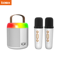 Basix Karaoke speaker microphone integrated Microphone Home singing Karaoke Family Wireless BT Outdoor Portable Spe soundspeaker