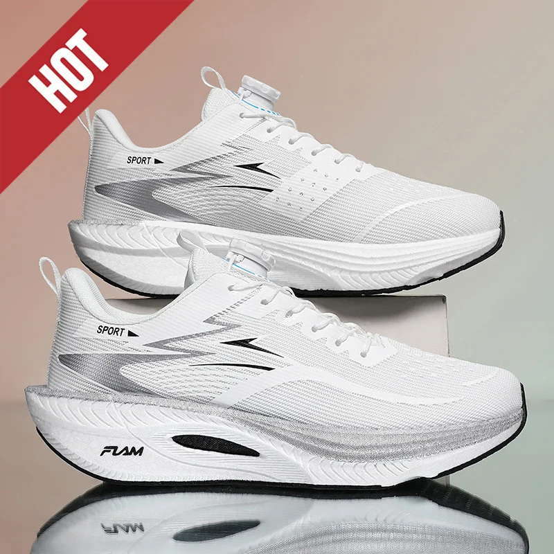 Running Shoes Carbon Board Profession Marathon Men Sports Breathable Lightweight Women's Comfortable Athletic Nonskid Sneakers