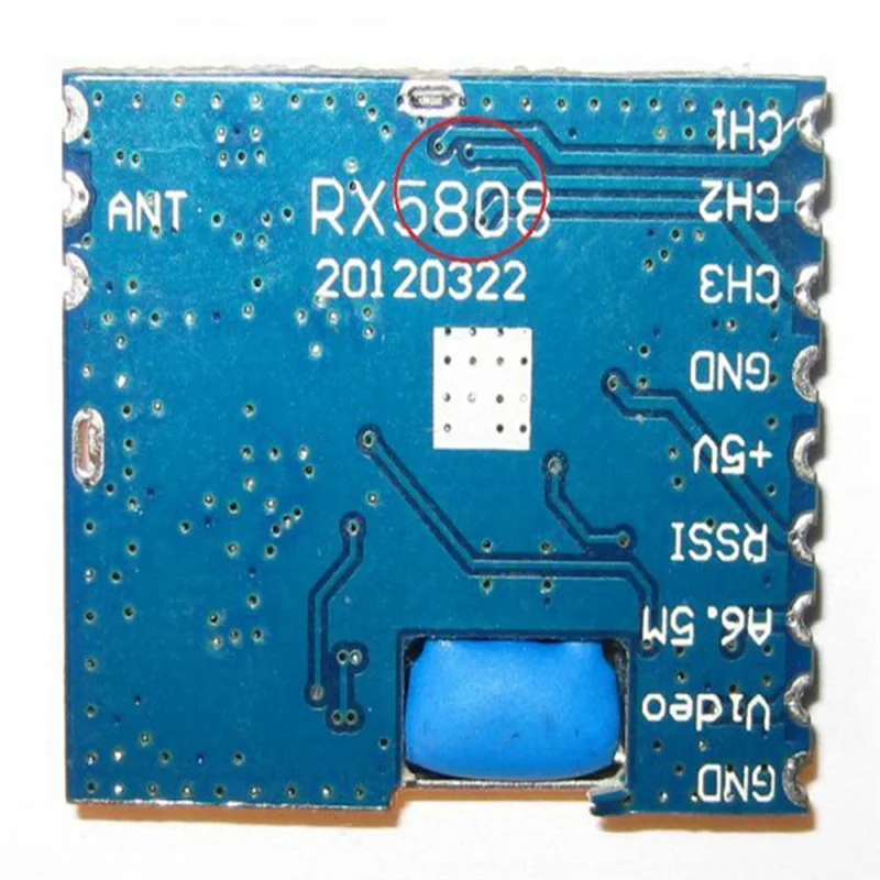 Módulo receptor de Audio y vídeo inalámbrico, 5,8 GHz, rx5808-90dbm, AV, FM