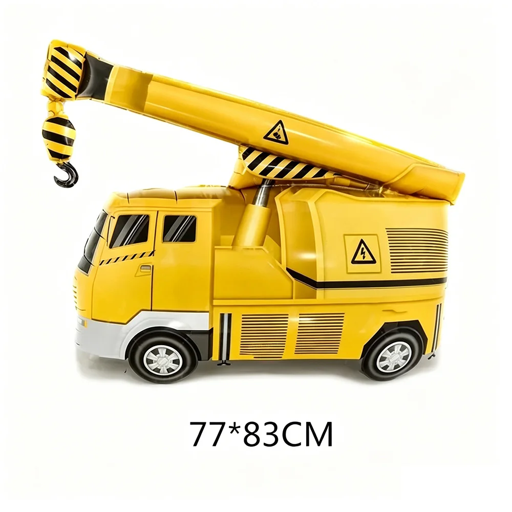 Excavator Crane Tractor Foil Balloon Kit Construction Project Birthday Party Decoration Boy's Birthday Baby Shower Party Supplie - view 4
