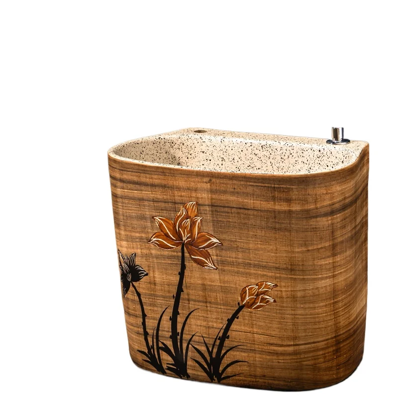 

Practical mop pool Ceramic bathroom Mop pool Outdoor balcony Wash basin Household