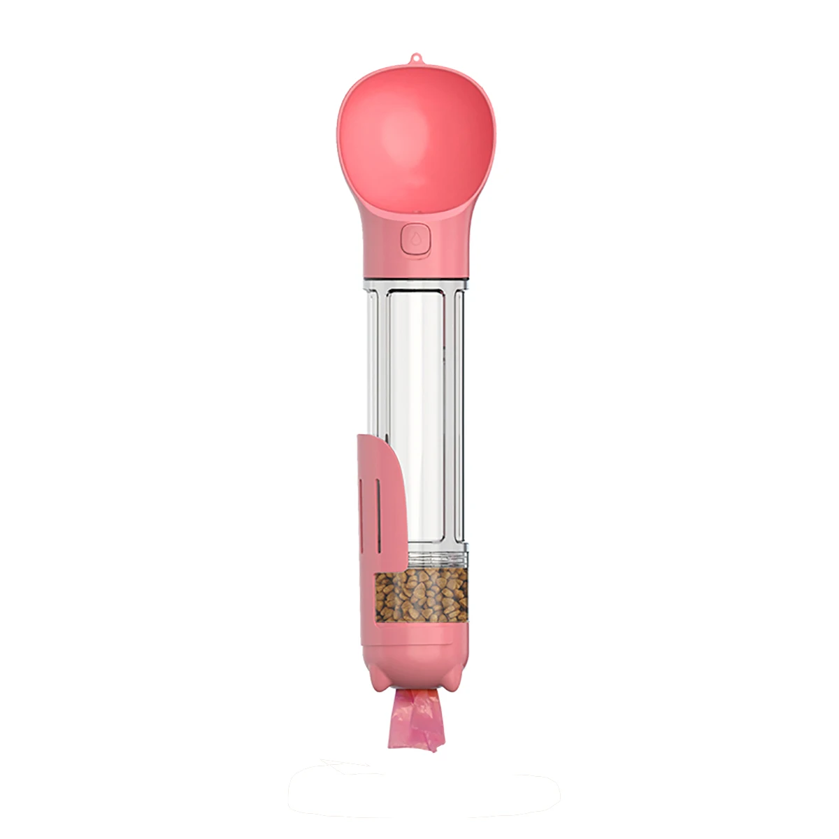 

New Portable Cat Dog Water Bottle Food Feeder Drinker Poop Dispenser 3 In 1 Leak-proof Multifunctional Dog Water Bottle