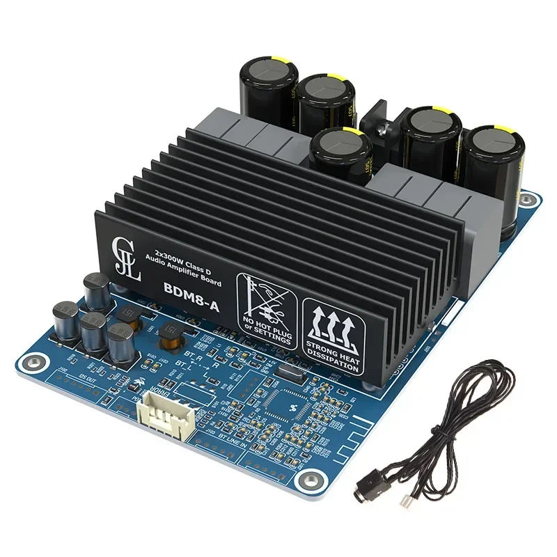 

BDM8-A TPA3255 Fever HIFI Digital Power Class D Amplifier Board 2x300W High-power 2.0 Channel Stereo Audio DIY Home