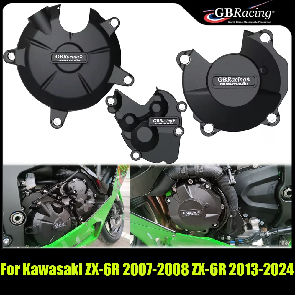 

GBRacing For Kawasaki ZX-6R 2007-2008 ZX-6R 2013-2024 Motorcycles Accessorie Engines Protection Cover