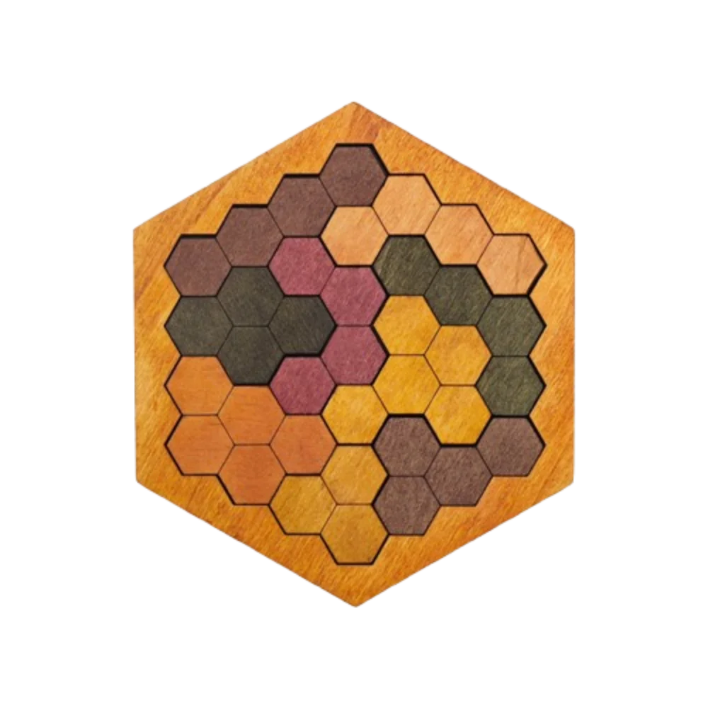 

Pattern Cognitive Wooden Tangram Puzzle Challenges Logical Thinking Montessori Puzzles Toys Hexagonal Interactive