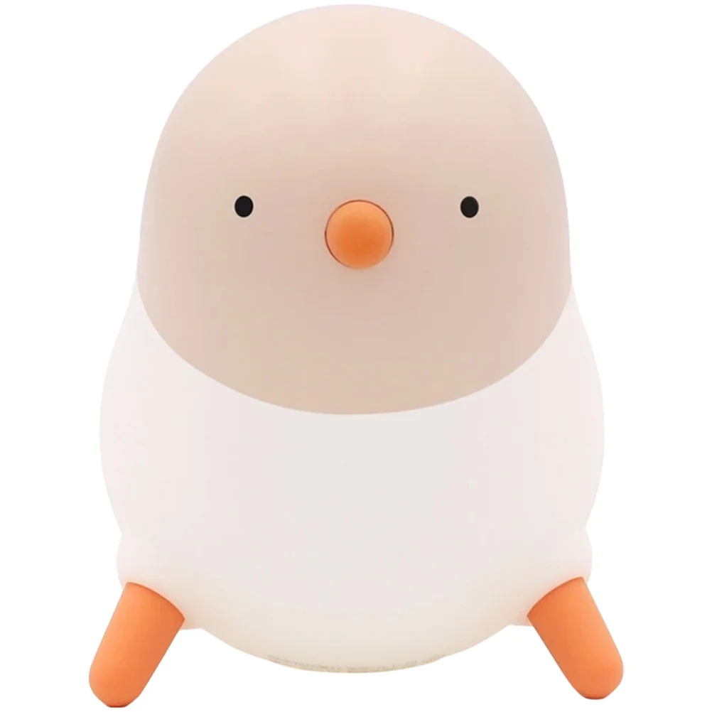 

Silicone Light Small Rechargeable Cartoon Night Lamp for Kids Room Bedside Soft Warm Light Nightlight