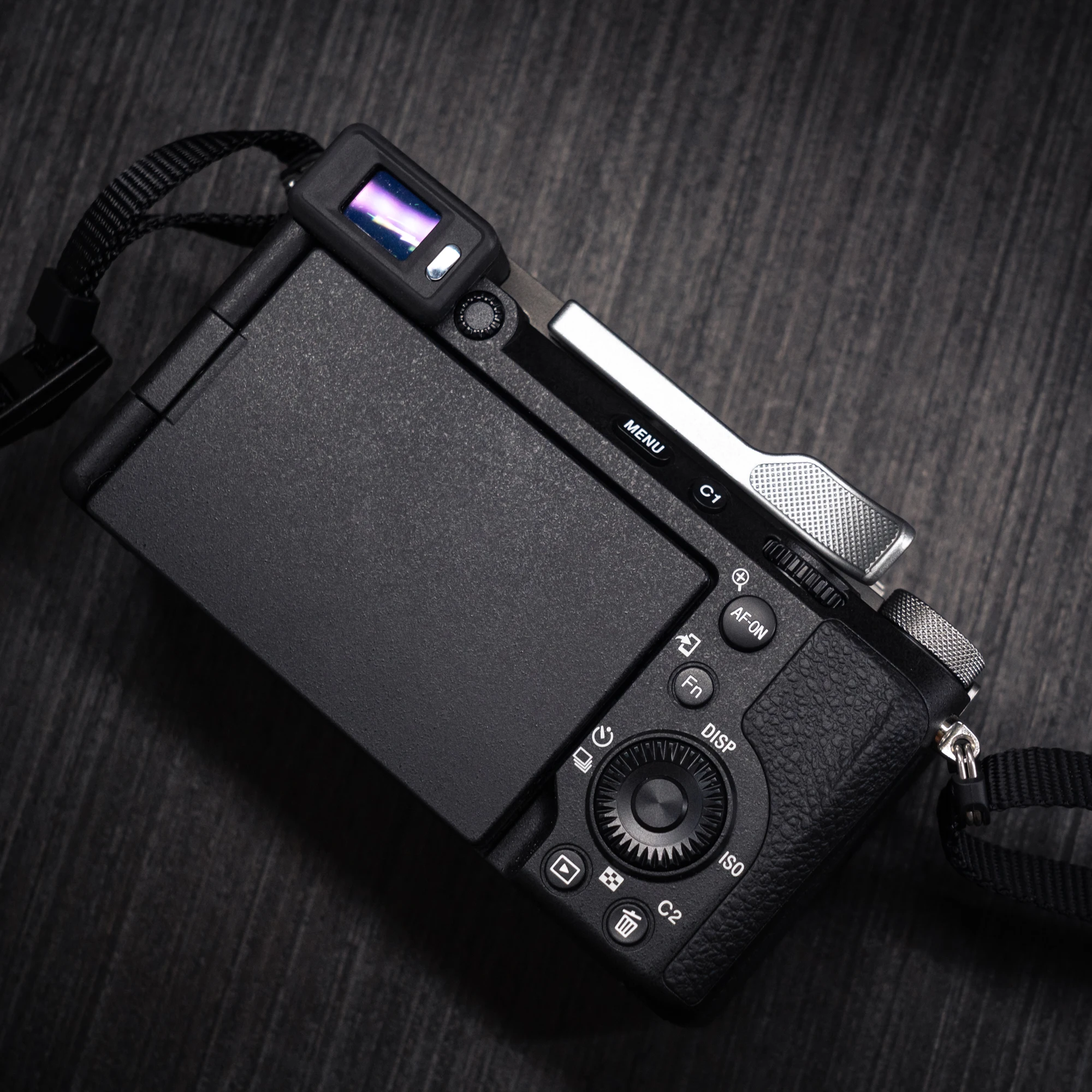 Aluminium Metall Blitzschuh Daumen-Up Blitzschuh Daumen-Up Grip für Sony A7C2 A7CR A7C Kamera Handgriff – Detail 5