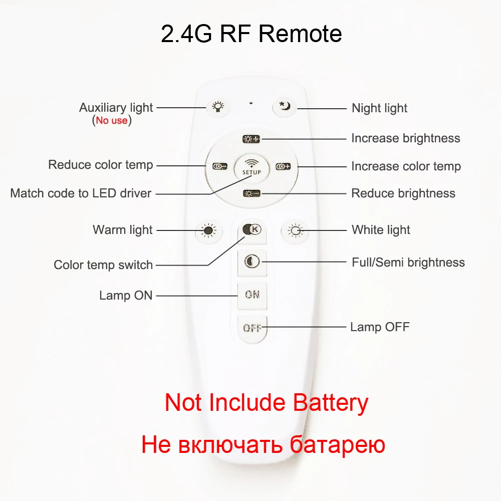 AC220V Intelligent Remote Control LED Driver 12-40W 36-50W 40-60W 50-72W 2.4G RF Control 240mA Constant Current Dimming Driver